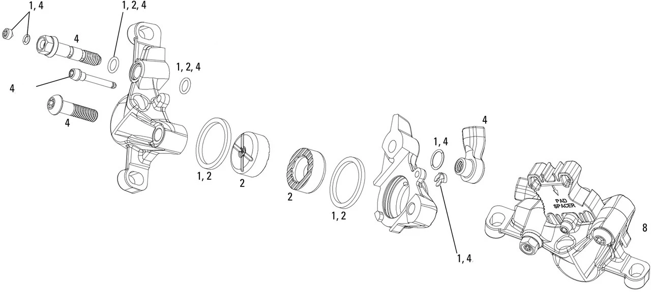 SRAM Pièces Détachées P. Étrier De Frein XX (2012-2016)/XX World Cup (2012)