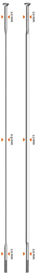 Sapim Rayons CX-Ray Straightpull + Écrous - 20 Pièces - Fin De Série – Image 3